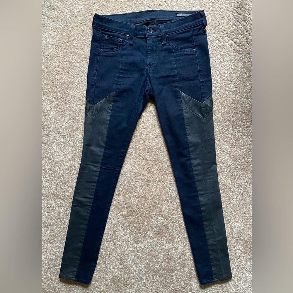 rag & bone jeans | Grand Prix Motocross Skinny Jeans Leather